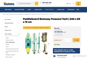 Paddleboard Hydroforce 11 2 - kompletni, minimalne pouzity - 8