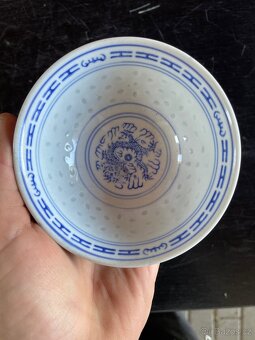 Tradiční čínská porcelánová miska s motivem draka - 8