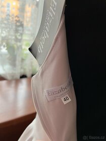 NOVÉ Společenské šaty zn Elizabeth v 40 šedéperle - 8