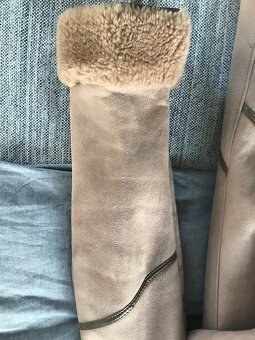 Prodám elegantní dlouhý kožich dubeňák v. 44, originál - 8