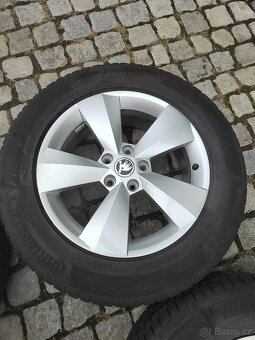 Prodám orig alu 17 Škoda Kodiaq 5x112 ET 38 zimní pneu - 8