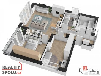 Prodej, byty/4+kk, 90.6 m2, 5. května 1688/29, 58601 Jihlava - 8