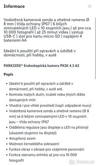 Endoskopicka kamera Parkside - 8
