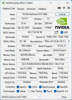 PC i3-10100F, 16GB RAM, SSD 1TB, GTX1650 4GB, Win 11 - 8