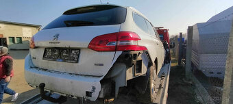 Peugeot 308 sw, 2014-,T9, 1.6Hdi, BHZ, bílá KWED - 8