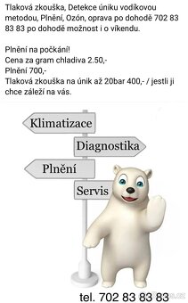 Plnění AutoKlimatizace Kolín 702 83 83 83 - 8