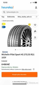 2X LETNÍ PNEU Michelin Pilot Sport 4S 275/35 R21 103Y - 8