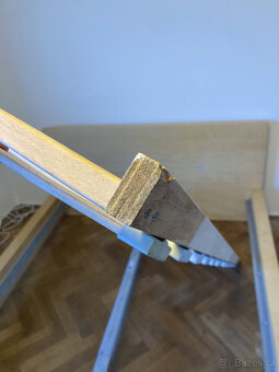 Postel Ikea MALM 140 cm + jeden rošt - 8