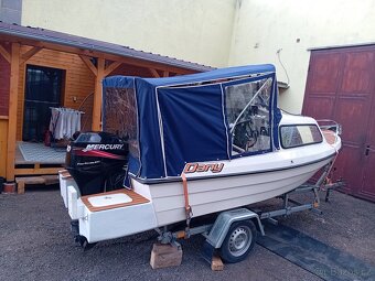 Kajutovy člun 430+Mercury big foot 30efi4T+přívěs - 8
