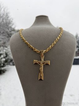 Zlaty kříž - přívěsek 19.67g 585 14k - NOVY NENOŠENÝ ZLATO - 8