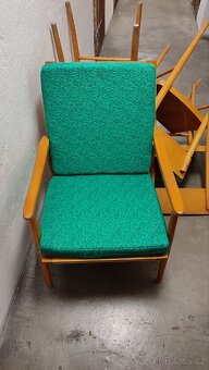 Retro konferenční stolek a 2 křesla - 8