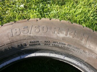 4xLetní gumy 2x HANKOOK 2xCONTINENTAL 185/60 R14 4x 6,8MM - 8
