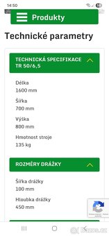 Drážkovač TR50/6,5 do hloubky 50cm - 8