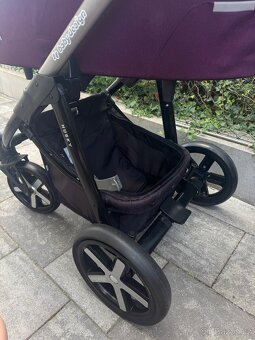 Purpurový kočárek baby design husky - 8