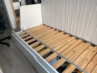 IKEA rozkládací postel FLEKKE + kvalitní matrace 80 x 200 cm - 8