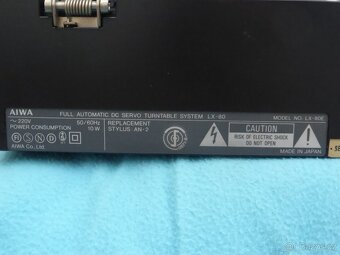 Gramofon AIWA LX-80 kvalitní automat s předvolbou - 8