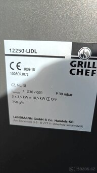 GrillChef by Landmann Plynový gril , používaný - 8