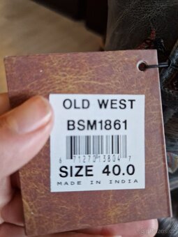Westernové boty Old West 40 - 8
