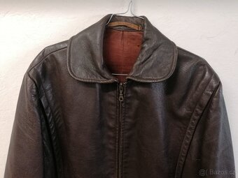Kožená bunda na veterána.retro - 8