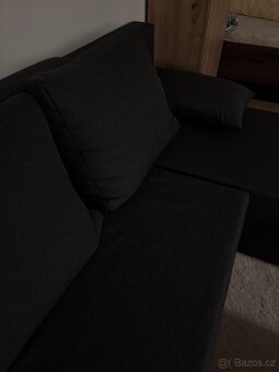 Černo-šedá sedací souprava/gauč - 8