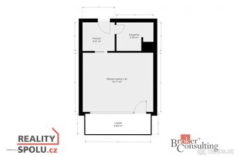 Prodej, byty/1+kk, 32 m2, Kralovická 1511/8, 32300 Plzeň, Pl - 8
