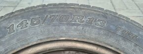 Sada 4ks pneu 145/70 R13 +plechové disky (platí do smazání) - 8