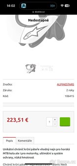 Alpinestars bionic neck support chránič krční páteře - 8