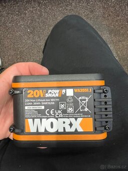 AKU vrtačka Worx Nitro WX352 20V-kufr, 2x baterie,nabíječka - 8