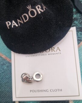 Pandora Mum přívěsek na náramek růžové srdíčko 925 - 8