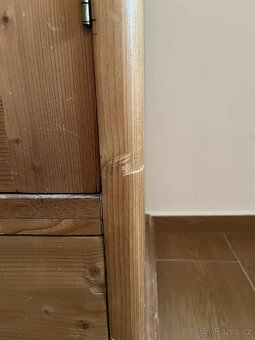 Šatní skříňe masiv borovice 2ks, cena za obe, Zamluveno - 8