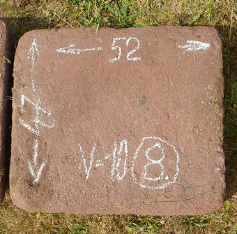 ČERVENÝ PÍSKOVEC - 9ks desek - 8