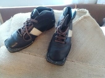 Retro starožitné dřevěné běžky - 8