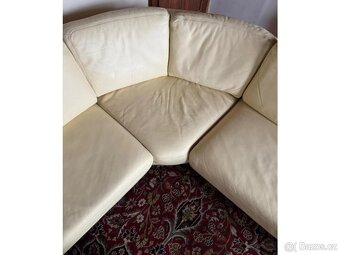 Luxusní moderní rohová kožená sedací souprava,3221 - 8