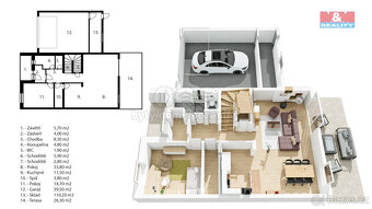 Prodej rodinného domu, 179 m², Všechlapy - 8