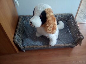 Plyšový pes plyšák RETRO starožitný - 8