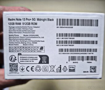 Nový nep.XIAOMI Redmi Note 13 Pro+ 5G 12GB/512GB - 8