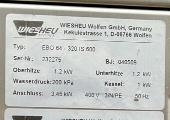 Wiesheu Euromat IS600 + EBO IS600 + digestoř, trouba do obch - 8