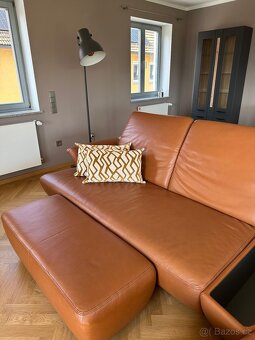 Kvalitní sedací souprava / gauč z pravé kůže - 8