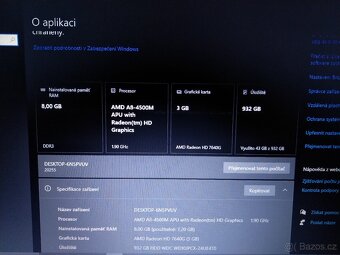 Lenovo G505s AMD A8, 8gb rám, 1TB hdd, radeon - 8
