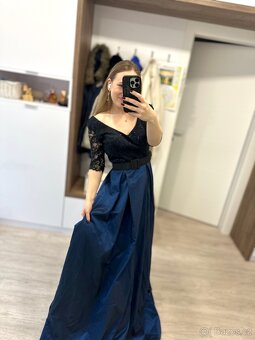 Nádherné plesové šaty velikosti 38 / M - 8