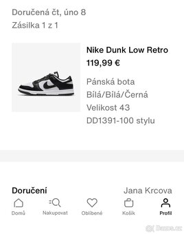 NIKE dunk low retro , vel 43 - 8