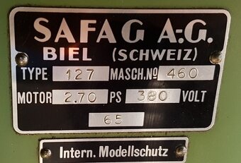 Bruska nástrojová SAFAG 127 (11083.) - 8