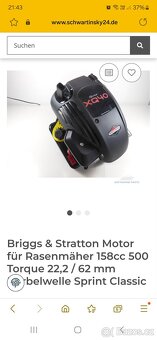 Motor do sekačky,briggs&stratton,sekačka - 8