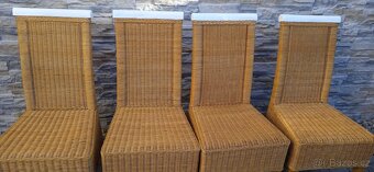 Ratanové židle 4 ks - 8