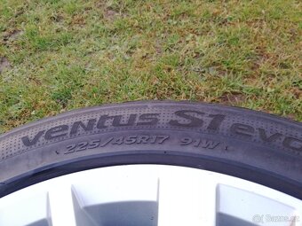 alu 17" Seat,VW,Škoda letní 225/45/17 Hankook 6-7mm - 8