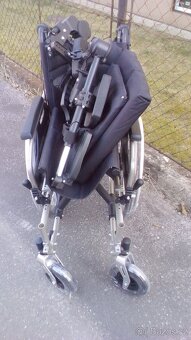 INVALIDNÍ VOZÍK-polohovací+brzdy-46 cm-mohu zaslat po ČR - 8