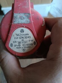 Zásuvky, zástrčky 400V. 16A, 32A. 4 a 5ti kolík - 8