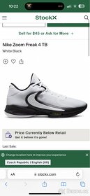Nike Zoom Freak 4 TB Basketbalové boty - 8