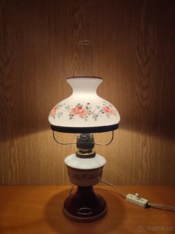 STAROŽITNÁ STOLNÍ LAMPA. - 8