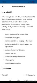 Chlapecké lyžařské kalhoty Lewro Sportisimo 152/158 - 8